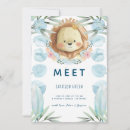 Search for lion birth announcement cards Safari