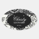 Search for black oval stickers Floral