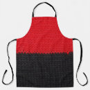 Search for knitting pattern aprons Red