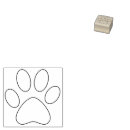 Search for dog paw print rubber stamps Cat