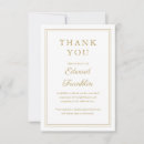 Search for in loving memory thank you cards Gold