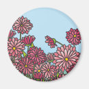 Search for vector flowers magnets Illustration