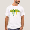Search for green and gold tshirts College