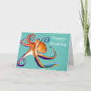 Search for octopus birthday cards Beach
