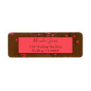 Search for red brown return address labels Country
