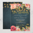 Search for navy and rose gold wedding invitations Luxury