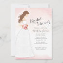 Search for brunette bridal shower invitations Pink