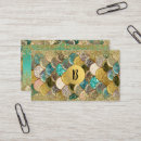 Search for mermaid scales business cards Elegant