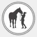 Search for colourful horse stickers Cowgirl