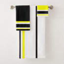 Search for black and grey stripes bath towels Yellow