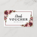 Search for drink ticket business cards Rustic