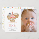 Search for cupcake 1st birthday invitations Baby girl