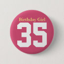 Search for thirty five badges Birthday party