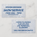 Search for snow removal business cards Winter