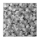 Search for black and white mosaic tiles Abstract