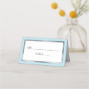 Search for blue and white place cards Party