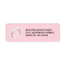 Search for footprints return address labels Cute