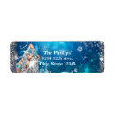 Search for mermaid party return address labels Ocean