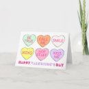 Search for conversation heart cards Candy hearts