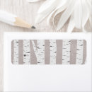Search for birch trees return address labels Woodland