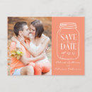 Search for mason jar save the date postcards Vintage