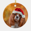 Search for cavalier king charles spaniel christmas tree decorations White