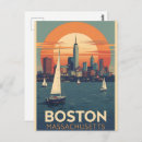 Search for vintage boston postcards Sailboats