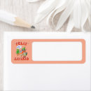 Search for peach return address labels Colourful