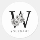 Search for monogram w stickers Floral