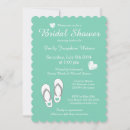 Search for beach bridal shower invitations Green