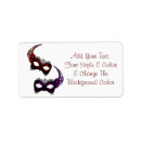 Search for masquerade mask return address labels Purple
