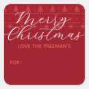 Search for red stitching stickers Merry christmas
