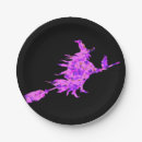 Search for pink halloween plates Witch