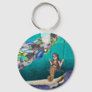 Search for fantasy mermaid key rings Underwater