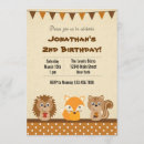 Search for foxy birthday invitations Woodland