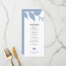 Search for dusty blue wedding menus Modern