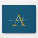 Search for monogram mousepads Blue