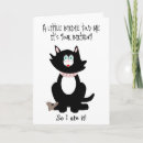 Search for fun cat birthday cards Humourous