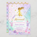 Search for little mermaid invitations Glitter
