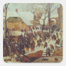 Search for winter scene square stickers Village