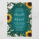 Search for rustic country teal wedding invitations Sunflower