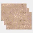 Search for gold leopard print wrapping paper Pink