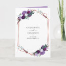 Search for purple gold white invitations Botanical