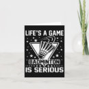 Search for life coaching cards Badminton