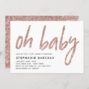 Search for elegant glitter baby shower invitations Rose gold