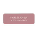 Search for dusty rose return address labels Minimalist