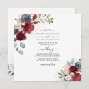 Search for dusty blue and burgundy wedding invitations Modern
