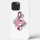 Search for music notes iphone cases Pink
