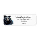 Search for black bear return address labels Wildlife