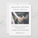 Search for hold the date invitations Bride and groom